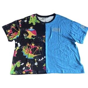 Disney Parks Disneyland Main Street Electrical Parade Tee Shirt L Blue Black